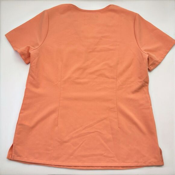 Figs Scrub Top Catarina One Pocket Scrub Shirt Women's Med‎ - Papaya Orange - Picture 4 of 7